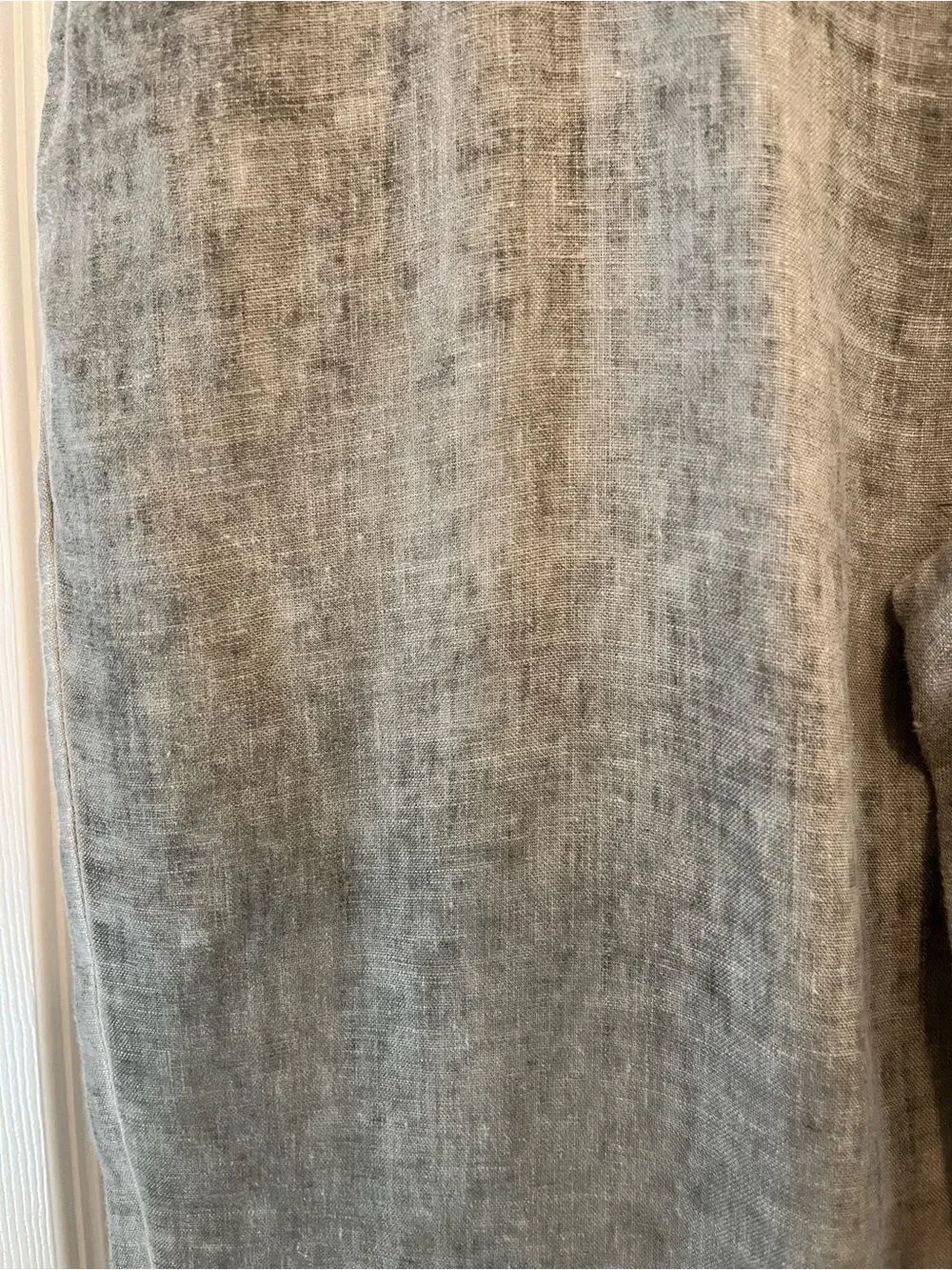 John Varvatos USA Gray Linen Classic Straight Pants Men’s 34 Coastal Luxury NWOT